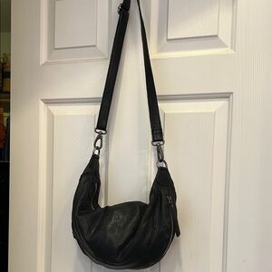 Black Leather Shoulder Bag